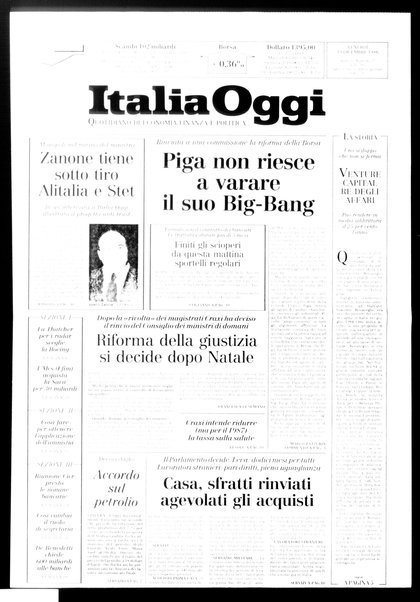 Italia oggi : quotidiano di economia finanza e politica